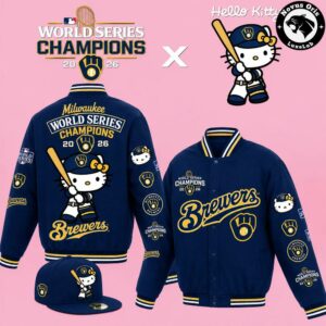 Milwaukee Brewers x Hello Kitty World Series Champions 2026 Jacket