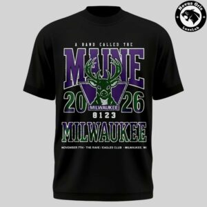 Milwaukee Bucks x The Maine The Tour Next Door 2026 T Shirt 2