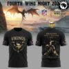 Detroit Lions x Fourth Wing Night 2026 Black T-Shirt