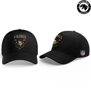 Minnesota Vikings x Fourth Wing Night 2026 Black T Shirt 3
