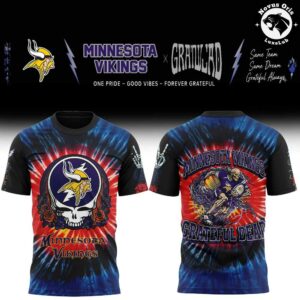 Minnesota Vikings x Grateful Dead Skeletons 2026 T-Shirt