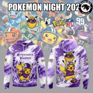 Minnesota Vikings x Pokemon Night 2026 Hoodie