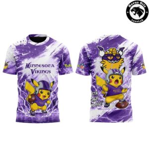Minnesota Vikings x Pokemon Night 2026 T Shirt 2