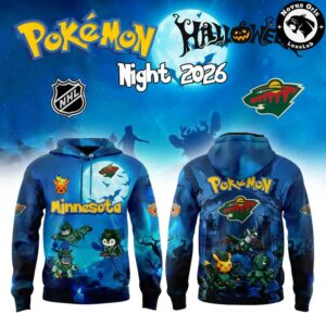 Minnesota Wild x Pokémon Halloween Night 2026 Hoodie