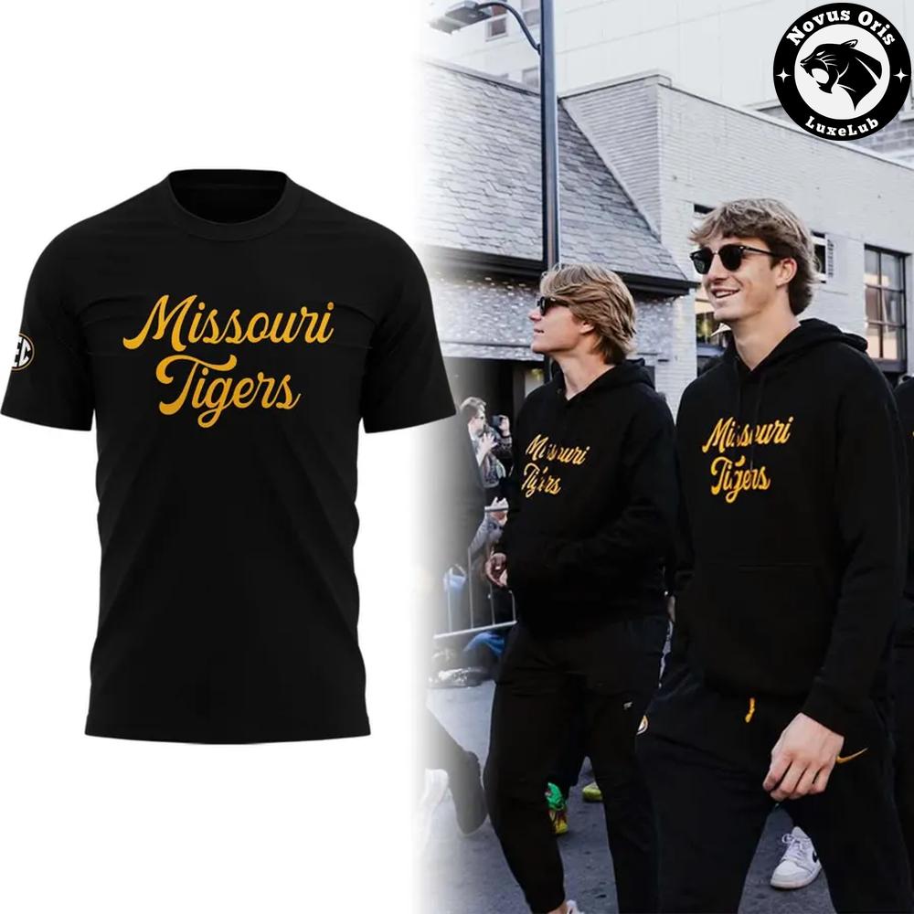 Missouri Tigers Mizzou Gold 2026 Black Graphic T-Shirt Missouri Tigers Mizzou Gold 2026 Black Graphic T-Shirt