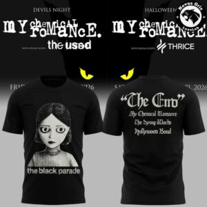 My Chemical Romance Hollywood Bowl LA 2026 T Shirt 3
