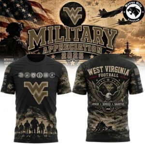 NCAA Military Appreciation 2026 Camo Graphic T Shirt 2