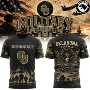 NCAA Military Appreciation 2026 Camo Graphic T Shirt 3
