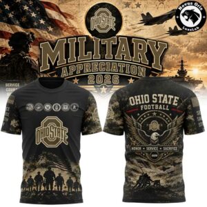 NCAA Military Appreciation 2026 Camo Graphic T Shirt 4