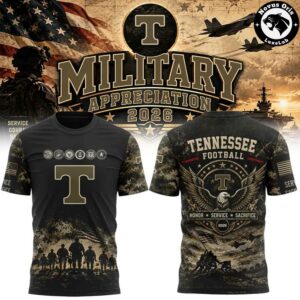 NCAA Military Appreciation 2026 Camo Graphic T Shirt 6