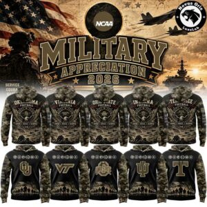 NCAA Military Appreciation 2026 Camo Hoodie 1