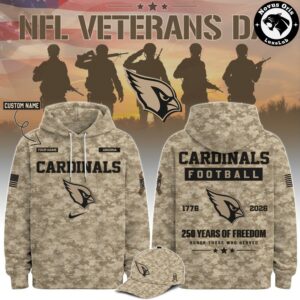 NFL Veterans Day 2026 Camo Custom Pullover Hoodie