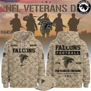 NFL Veterans Day 2026 Camo Custom Pullover Hoodie 2