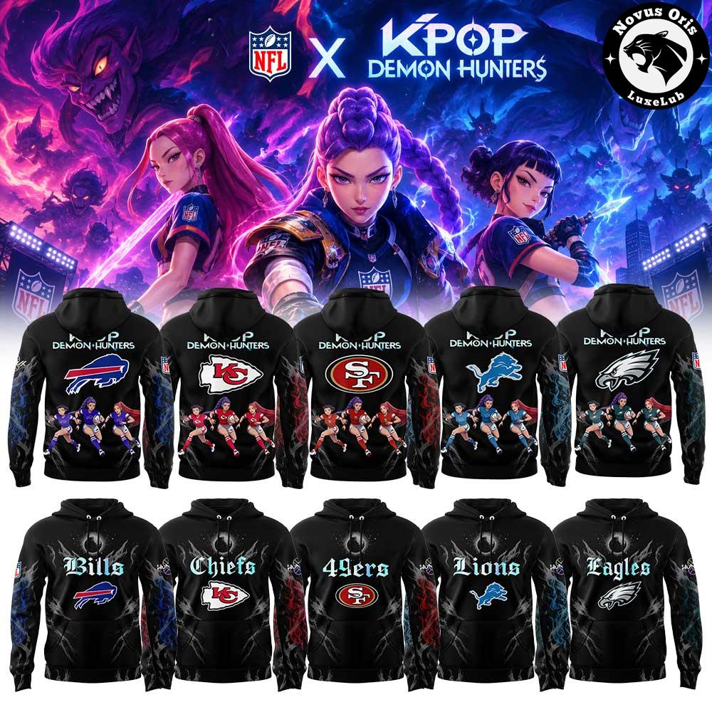 NFL x KPop Demon Hunters All Team 2026 Hoodie NFL x KPop Demon Hunters All Team 2026 Hoodie