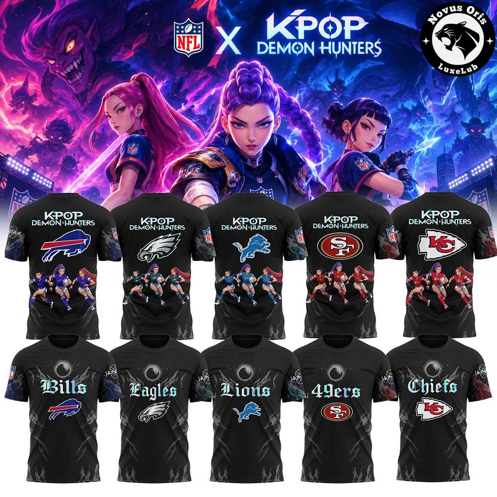 NFL x KPop Demon Hunters All Team 2026 T-Shirt NFL x KPop Demon Hunters All Team 2026 T-Shirt