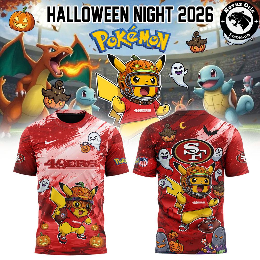 NFL x Pokemon Halloween Night All Team 2026 T-Shirt NFL x Pokemon Halloween Night All Team 2026 T-Shirt