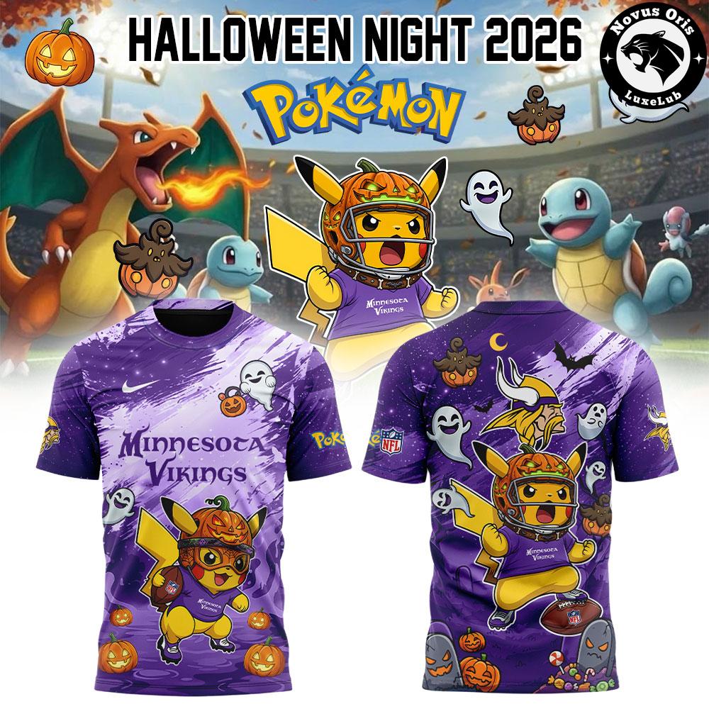NFL x Pokemon Halloween Night All Team 2026 T-Shirt NFL x Pokemon Halloween Night All Team 2026 T-Shirt