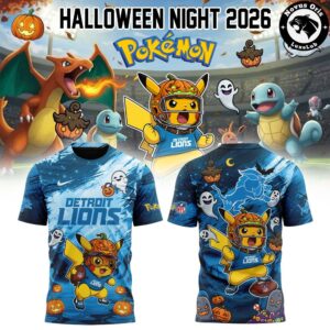 NFL x Pokemon Halloween Night All Team 2026 T Shirt 5