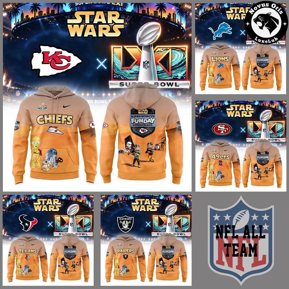 NFL x Star Wars Super Bowl LXI All Team 2027 Hoodie NFL x Star Wars Super Bowl LXI All Team 2027 Hoodie