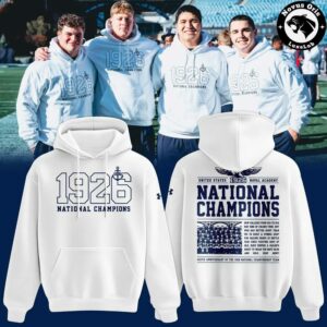 Navy Midshipmen Football National Championship 100th Anniversary Hoodie 3
