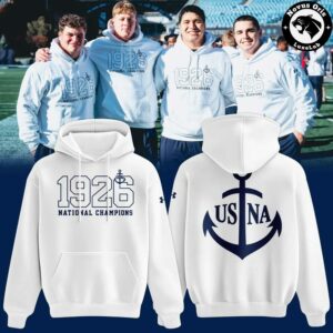Navy Midshipmen Football National Championship 100th Anniversary Hoodie 4