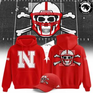 Nebraska Cornhuskers Day of the Dead 2026 Red Hoodie