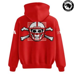Nebraska Cornhuskers Day of the Dead 2026 Red Hoodie 3