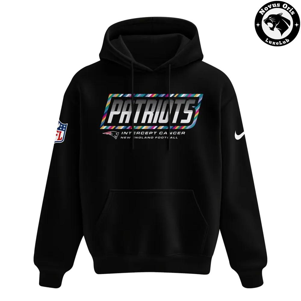New England Patriots Crucial Catch Intercept Cancer 2026 Hoodie New England Patriots Crucial Catch Intercept Cancer 2026 Hoodie