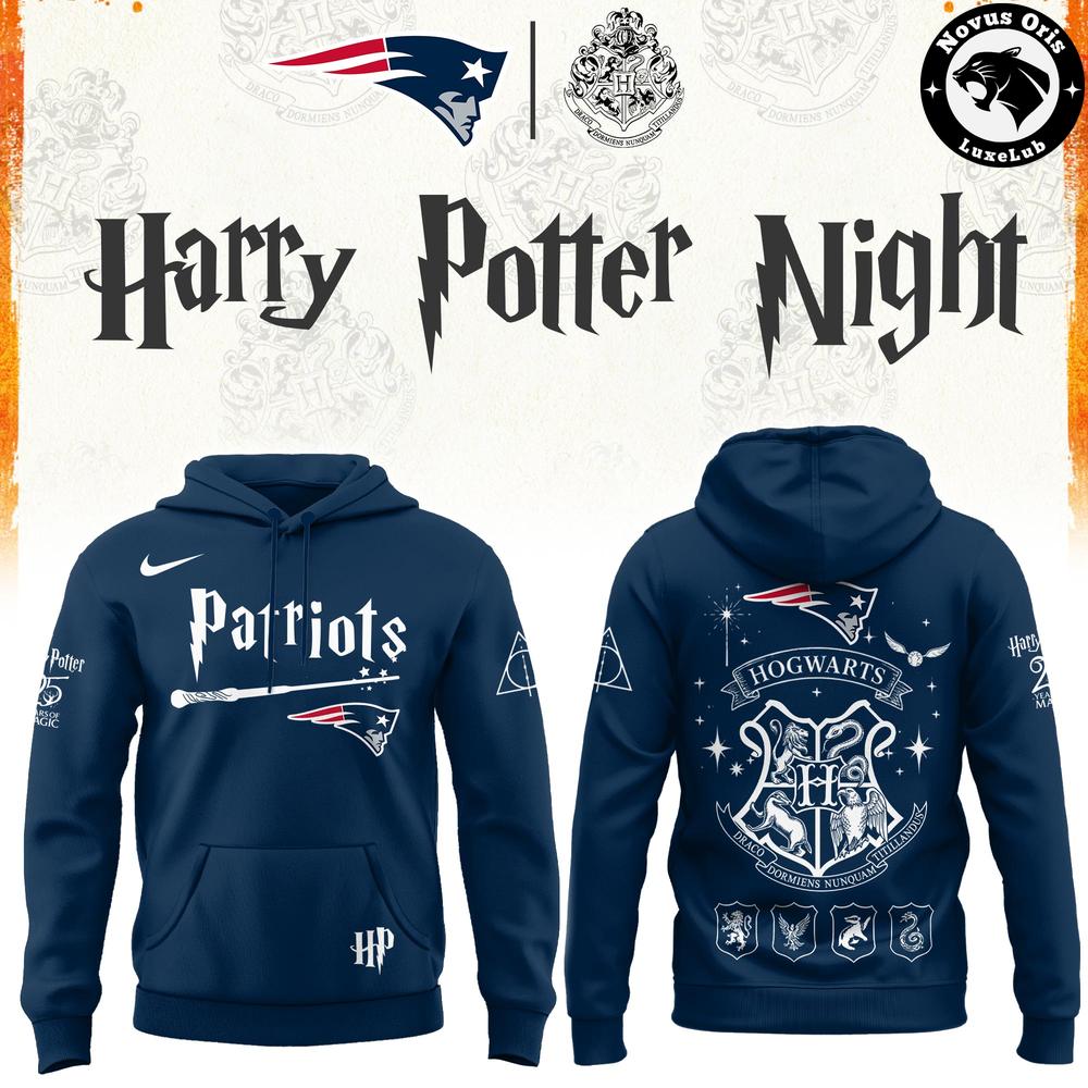 New England Patriots x Harry Potter Night 2026 Pullover Hoodie New England Patriots x Harry Potter Night 2026 Pullover Hoodie