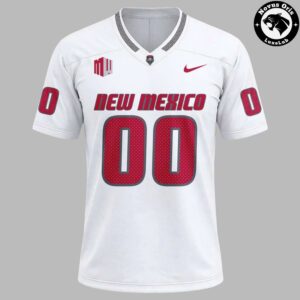 New Mexico Football Whiteout Conditions 2026 White Football Jersey 2