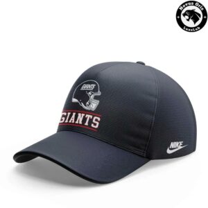 New York Giants Football Helmet 2026 Navy Pullover Hoodie 3