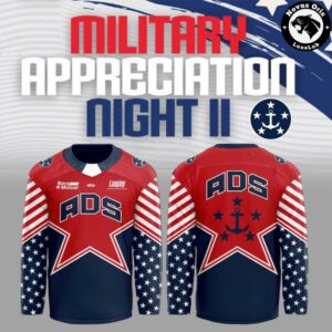 Norfolk Admirals Military Appreciation Night 2026 Custom Hockey Jersey 2