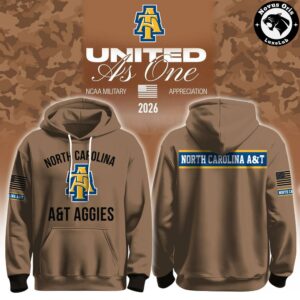 North Carolina AT Military Appreciation 2026 Camo Hoodie 2