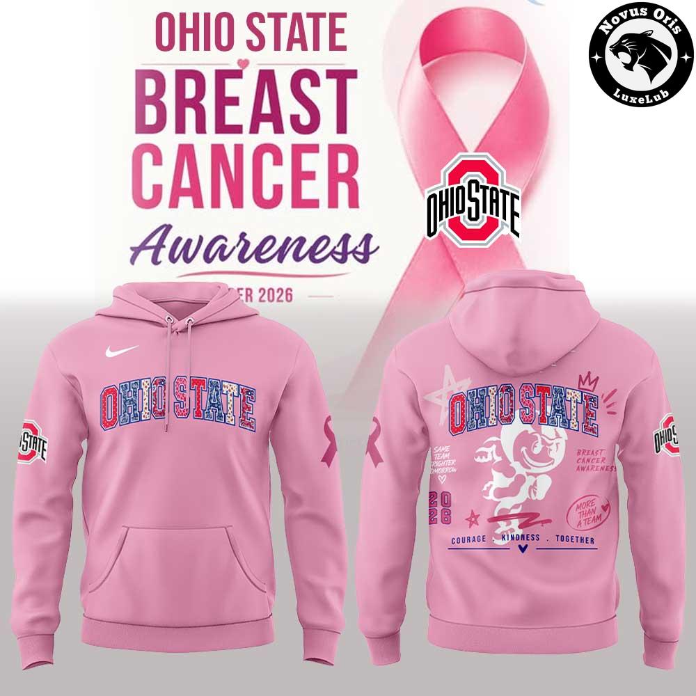 Ohio State Buckeyes Breast Cancer Awareness 2026 Hoodie Ohio State Buckeyes Breast Cancer Awareness 2026 Hoodie