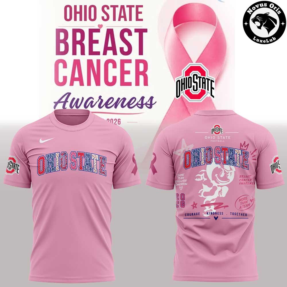 Ohio State Buckeyes Breast Cancer Awareness 2026 T-Shirt Ohio State Buckeyes Breast Cancer Awareness 2026 T-Shirt