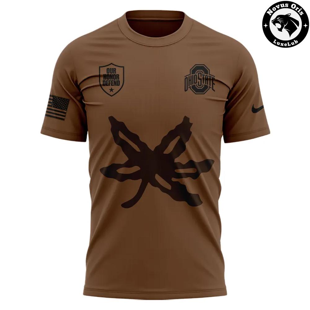Ohio State Buckeyes Military Appreciation 2026 T-Shirt Ohio State Buckeyes Military Appreciation 2026 T-Shirt