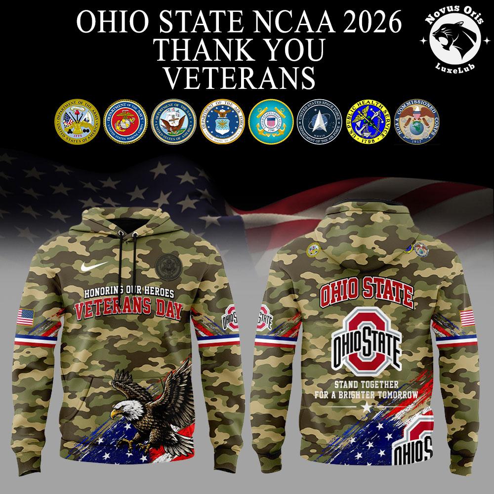 Ohio State Buckeyes Veterans Day 2026 Hoodie Ohio State Buckeyes Veterans Day 2026 Hoodie