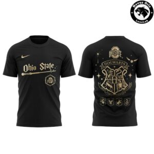 Ohio State Buckeyes x Harry Potter Night 2026 Black Graphic T Shirt 2