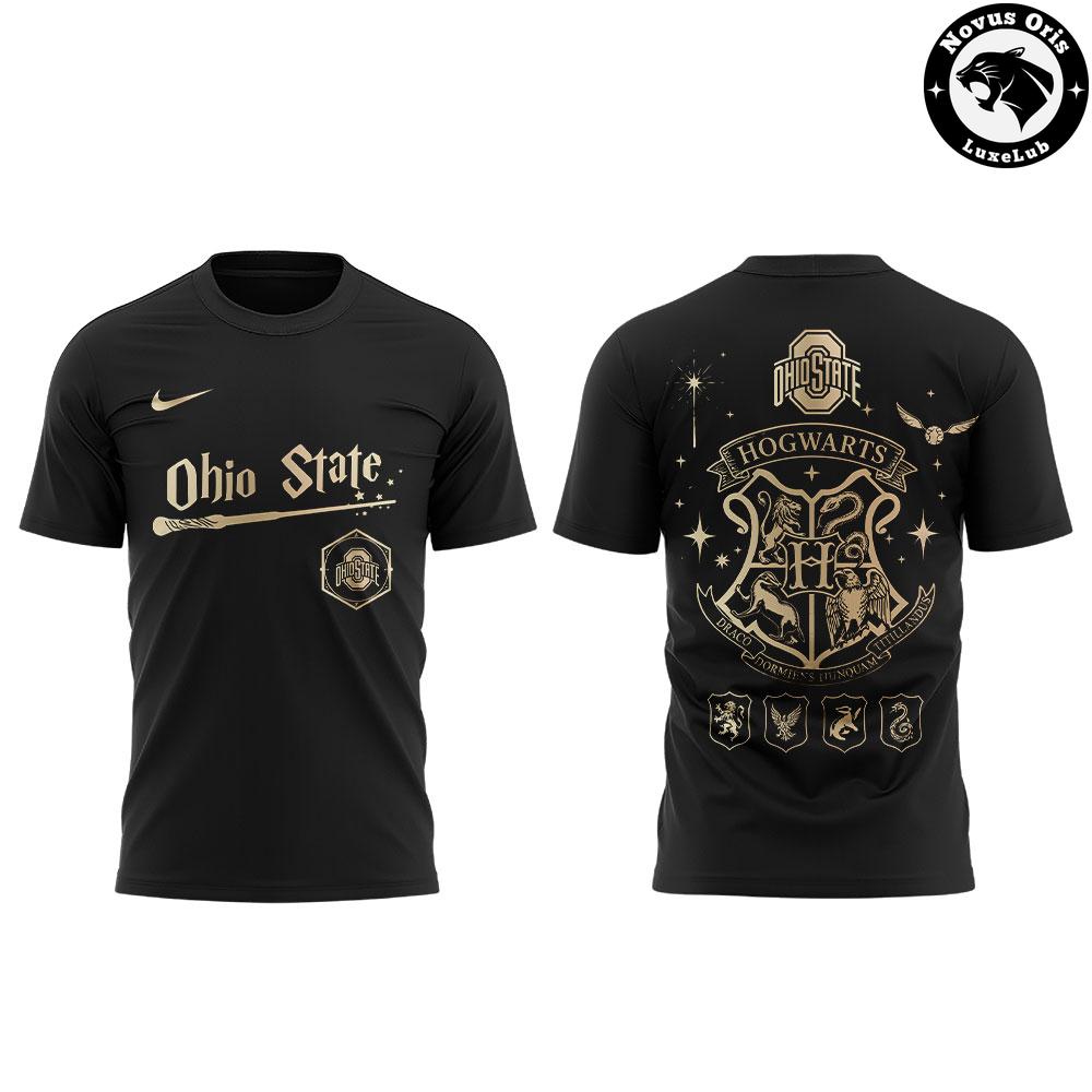 Ohio State Buckeyes x Harry Potter Night 2026 Black Graphic T-Shirt Ohio State Buckeyes x Harry Potter Night 2026 Black Graphic T-Shirt