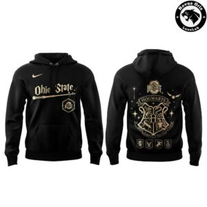 Ohio State Buckeyes x Harry Potter Night 2026 Black Pullover Hoodie 2