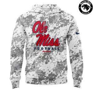 Ole Miss Rebels Football 2026 Grey Camo Hoodie 3