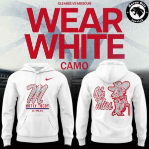 Ole Miss Rebels Wear White Camo 2026 Hoodie 2