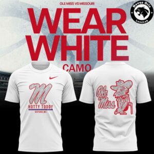 Ole Miss Rebels Wear White Camo 2026 T Shirt 2