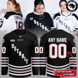 PWHL Detroit Home Away 2026 Personalized Hockey Jersey 1