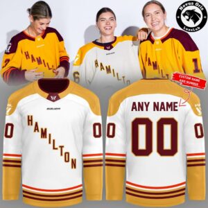 PWHL Hamilton Home Away 2026 Personalized Hockey Jersey 2