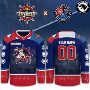 Peoria Rivermen First Responders Night 2026 Custom Hockey Jersey 2
