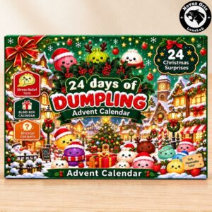 Personalized 24 Days Of Dumpling Christmas 2026 Advent Calendar Squishy Toys Gift Box 12