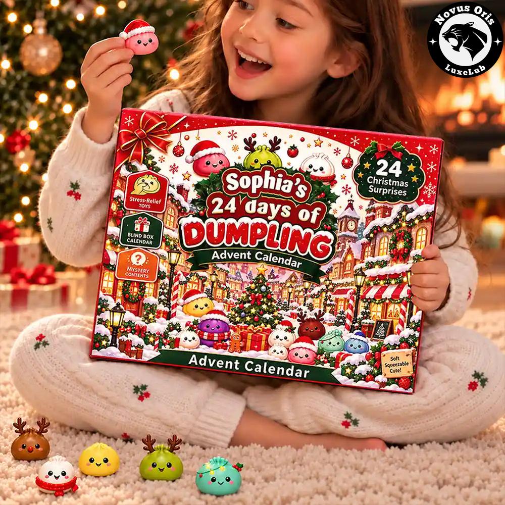 Personalized 24 Days Of Dumpling Christmas 2026 Advent Calendar Squishy Toys Gift Box Personalized 24 Days Of Dumpling Christmas 2026 Advent Calendar Squishy Toys Gift Box