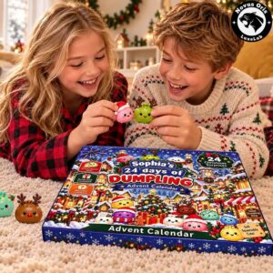 Personalized 24 Days Of Dumpling Christmas 2026 Advent Calendar Squishy Toys Gift Box 3