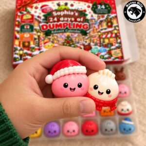 Personalized 24 Days Of Dumpling Christmas 2026 Advent Calendar Squishy Toys Gift Box 4